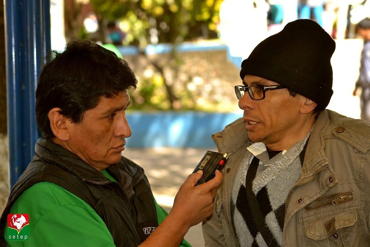 Entrevista missionária no campo